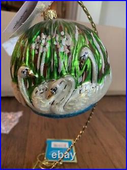 Christopher Radko Seven Swans a Swimming. 12 days of Christmas ornament