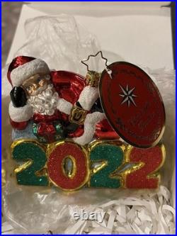 Christopher Radko Shiny Brite 2022-2023-2024-2025 Lot Of 4 NWT IN BOXES