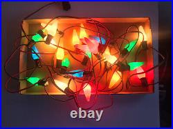 Christopher Radko Shiny Brite 25 Strand 2 1/2 Bulb Christmas Light Set 5 Colors
