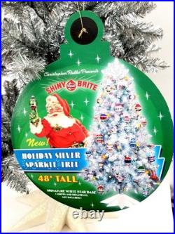 Christopher Radko Shiny Brite 48 Holiday Silver Sparkle Tree #4014440