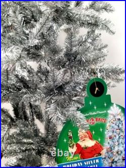 Christopher Radko Shiny Brite 48 Holiday Silver Sparkle Tree #4014440