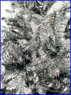 Christopher Radko Shiny Brite 48 Holiday Silver Sparkle Tree #4014440