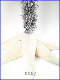 Christopher Radko Shiny Brite 48 Holiday Silver Sparkle Tree #4014440
