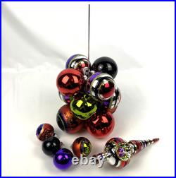 Christopher Radko Shiny Brite Halloween Cluster Tree 2017 15