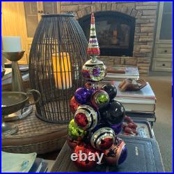 Christopher Radko Shiny Brite Halloween Cluster Tree 2017 15