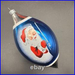 Christopher Radko Shiny Brite Merry Ho Ho Ho Santa Christmas Ornaments 5.5