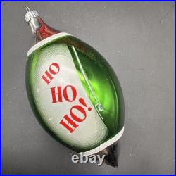 Christopher Radko Shiny Brite Merry Ho Ho Ho Santa Christmas Ornaments 5.5