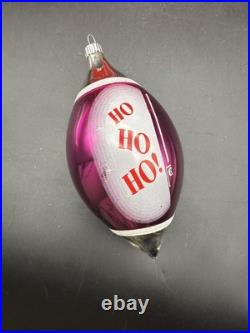 Christopher Radko Shiny Brite Merry Ho Ho Ho Santa Christmas Ornaments 5.5