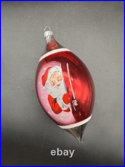 Christopher Radko Shiny Brite Merry Ho Ho Ho Santa Christmas Ornaments 5.5