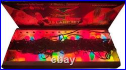 Christopher Radko Shiny Brite Twirl Brite 25 Light Lamp Set Rainbow Colors/Works