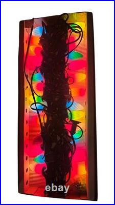 Christopher Radko Shiny Brite Twirl Brite 25 Light Lamp Set Rainbow Colors/Works
