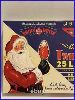 Christopher Radko Shiny Brite Twirl-brite 25 Lamp Christmas Light Set New In Box