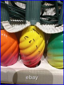 Christopher Radko Shiny Brite Twirl-brite 25 Rainbow Colors Light Set All Work