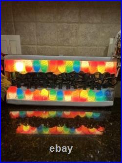 Christopher Radko Shiny Brite Twirl-brite 25 Rainbow Colors Light Set All Work