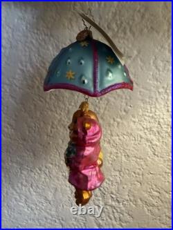 Christopher Radko Shower Me With Love 2002 Teddy Bears Umbrella Ornament Box