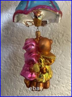 Christopher Radko Shower Me With Love 2002 Teddy Bears Umbrella Ornament Box