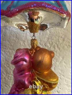 Christopher Radko Shower Me With Love 2002 Teddy Bears Umbrella Ornament Box