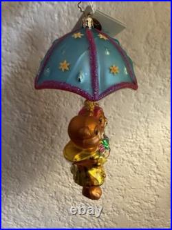 Christopher Radko Shower Me With Love 2002 Teddy Bears Umbrella Ornament Box