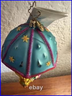 Christopher Radko Shower Me With Love 2002 Teddy Bears Umbrella Ornament Box