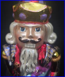 Christopher Radko Sir Walter Nutley Lrg Nutcracker Glass Christmas Ornament 10