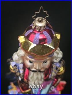 Christopher Radko Sir Walter Nutley Lrg Nutcracker Glass Christmas Ornament 10