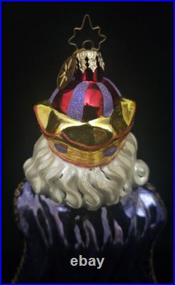 Christopher Radko Sir Walter Nutley Lrg Nutcracker Glass Christmas Ornament 10