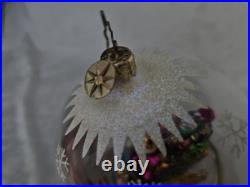 Christopher Radko Sleighride Supreme 7.5 Ornament Santa Snowglobe 2004