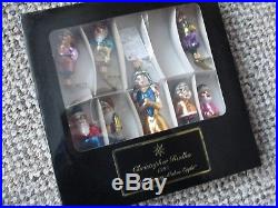 Christopher Radko Snow White Seven Dwarfs Christmas Ornaments Complete Set 1995