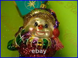 Christopher Radko Snowpatch Holidays Sock Glass Ornament