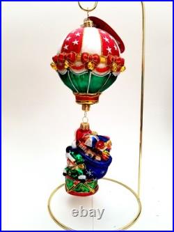 Christopher Radko Soaring To Holiday Heights #1020960 Hot Air Balloon Dangle Christopher Radko Soaring To Holiday Heights #1020960 Hot Air Balloon Dangle