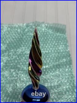 Christopher Radko Space Twister Glass Ornament 2004 Spiral 9.5 READ