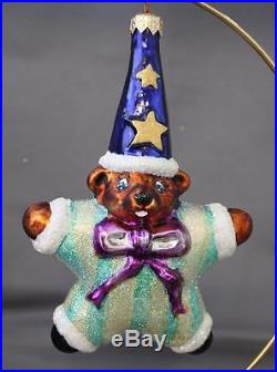 Christopher Radko Star Bear Full Size Ornament 98-403-0 Retired 1998 5.75 Tall