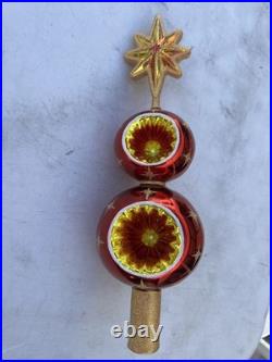Christopher Radko Starburst Red Star Tree Topper