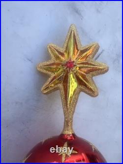 Christopher Radko Starburst Red Star Tree Topper