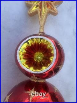 Christopher Radko Starburst Red Star Tree Topper