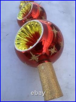 Christopher Radko Starburst Red Star Tree Topper