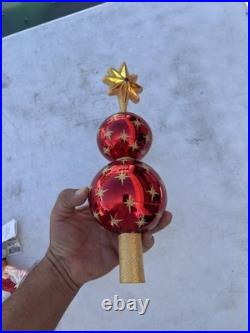Christopher Radko Starburst Red Star Tree Topper