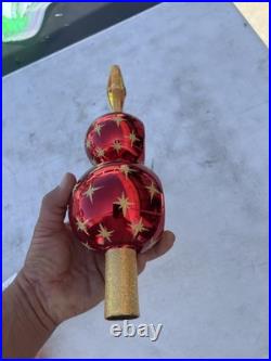 Christopher Radko Starburst Red Star Tree Topper