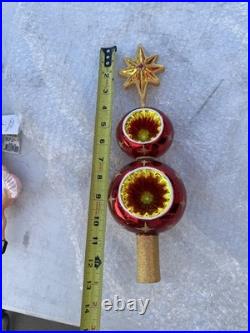 Christopher Radko Starburst Red Star Tree Topper