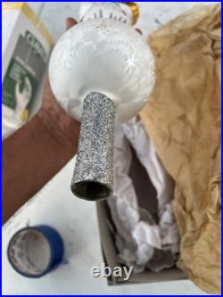 Christopher Radko Starfrost Snowman Finial NEW 01-1005-0