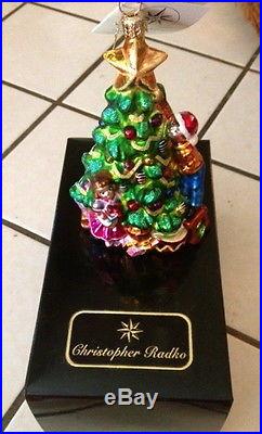 Christopher Radko Starlight Wonder Christmas Tree Glass Ornament