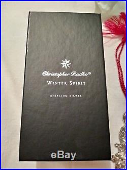 Christopher Radko Sterling Silver Christmas Ornament Winter Spirit #2739 of 5000