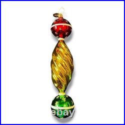 Christopher Radko Swirl Round Drop Ornament 02-0526-0