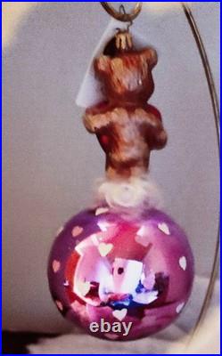 Christopher Radko'TEDDY LOVE Ornament