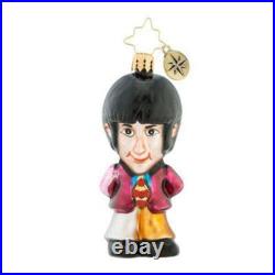Christopher Radko THE BEATLES Little Gems Ornaments John Paul Ringo George Set 4