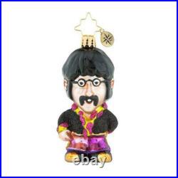 Christopher Radko THE BEATLES Little Gems Ornaments John Paul Ringo George Set 4