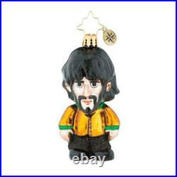 Christopher Radko THE BEATLES Little Gems Ornaments John Paul Ringo George Set 4