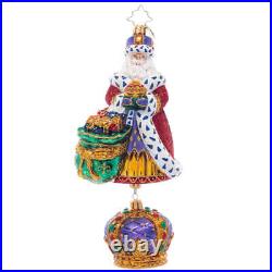 Christopher Radko THE KING OF CHRISTMAS LE Ornament 1021496 Royal Santa