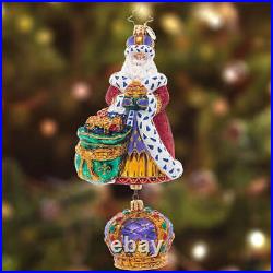 Christopher Radko THE KING OF CHRISTMAS LE Ornament 1021496 Royal Santa