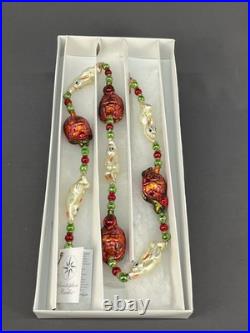 Christopher Radko TORTOISE AND THE HARE 99-025-0 Blown Glass 36 Garland withBox